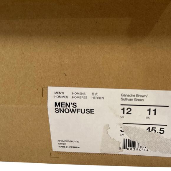 The North Face Snowfuse Winter Boots Men's Size 12 Brown Waterproof Suede - Picture 11 of 11